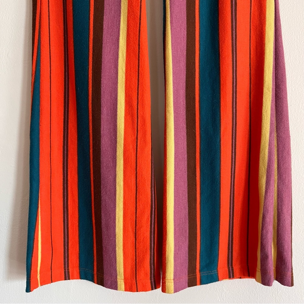 Urban Outfitters UO Bali Striped Low Rise Flare Pants Size XS Rainbow - Picture 5 of 11